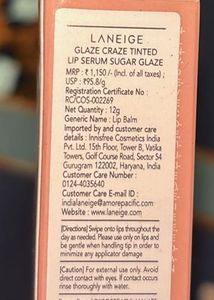 Laneige glaze craze tinted lip serum