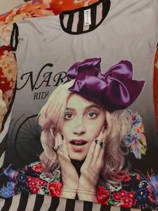 Unique Graphic Print Top