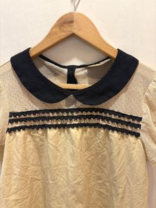 Vintage-Style Peter Pan Collar Blouse