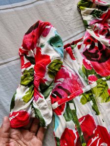 Mini Dress Flower Design Xs