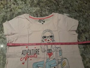 MAX Girls Graphic Printed T-shirt, Size: 15y - 16y