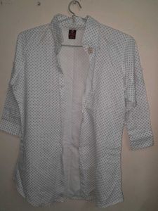 Polka Dot Button-Down