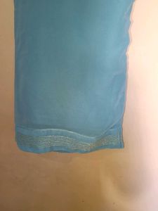 Elegant Blue Embroidered Kurta Set