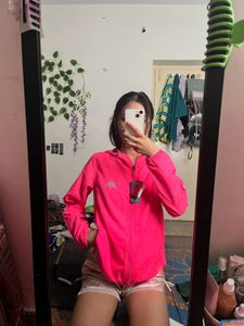 Neon Pink Kappa Light Weight Sports Jacket