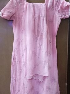 Crepe Suit With Dupatta