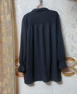 Long Sleeve Black Tunic Top