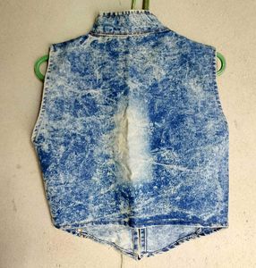 Acid Wash Denim Jacket. Srfif Few Hours Wear.New