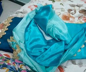 BRAND NEW DESIGNER SAREE WITH ATTACH BLOUSE PIECE