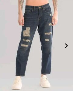 Distressed Denim Jeans