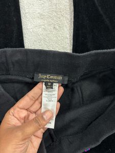 Juicy Couture Black Velour Joggers