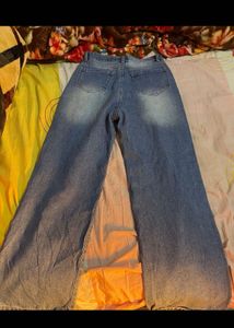 Ripped Wide Leg Jeans