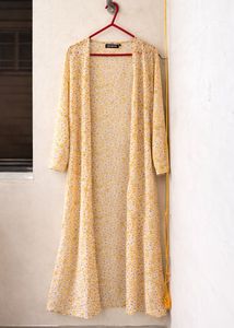 Floral Print Sheer Shrug