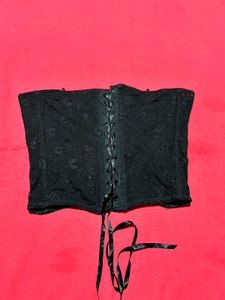 Black Lace Corset Top