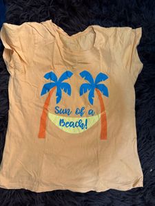 Clovia Cute &#39;Sun of a Beach!&#39; Tee