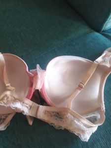 Padded Lace Detail Bra, Colour Cud B Washed Away