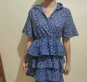 Floral Ruffle Mini Dress
