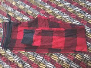 Checked Active Strechable Pants