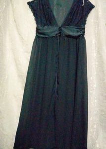 Lacey Upper N Downside Chiffon Shrug Type Dress