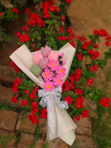 Crochet Tulip And Forget Me Not Bouquet 💐