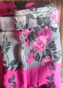 Floral Print Saree