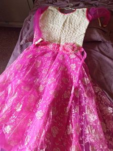 Beautiful Pink Long Frock