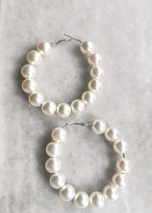 Pearl Hoop Earrings