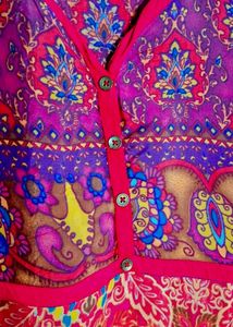 Multi Color Lightweight Gown.