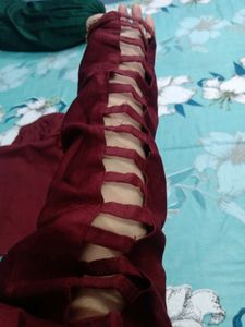 Beautiful Mehroon Sitara Work Suit