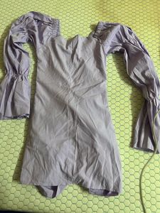 Lavender Off-Shoulder Dress