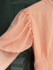 Pink Ballon Sleeved Top