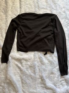 Ribbed Knit Tie Front Cardigan