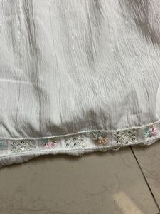 White Embroidered Kurta