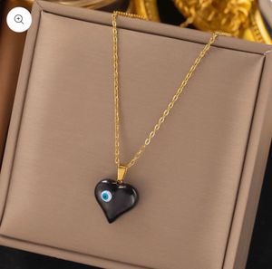 Heart Evil Eye Pendant