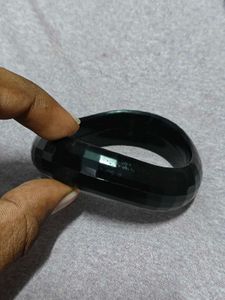 Black Bangle Bracelet