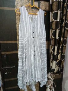 frocks in blue white colour