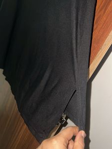 Anouk Black Embroidered Tunic Top