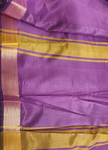 Elegant Purple &amp; Gold Saree