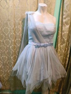 Elegant One-Shoulder Tulle Dress