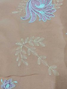 A Georgette Saree With Blause