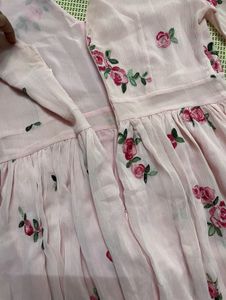 Pink Embroidered Dress