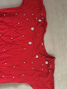Red Embellished Dress