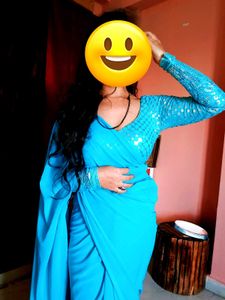 Backless Design Saree