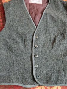 Gray Wool Vest