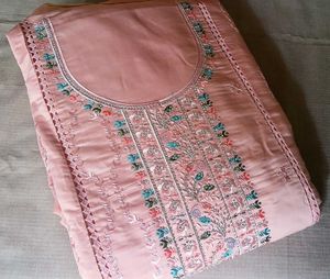 Cotton Pink Unstitched Suit 🎀