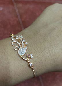 American Diamond Peacock Design Bracelet