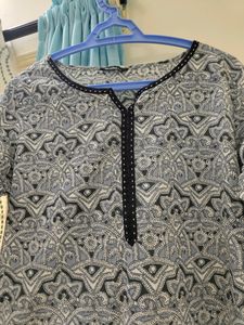 Black and White Kurti