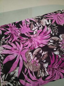 Beautiful Brown And Pink Floral Printed Saree