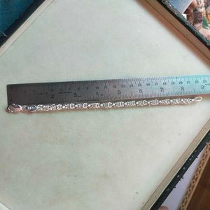 91Pure Silver Hollow Chain ⛓️ Bracelet Unisex