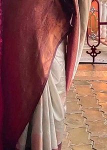 Beautiful Silk Saree With Kachouri Cut Blouse