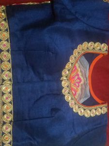 Ready Made Blause In Blue Colour